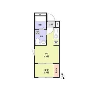 1DK 間取り図