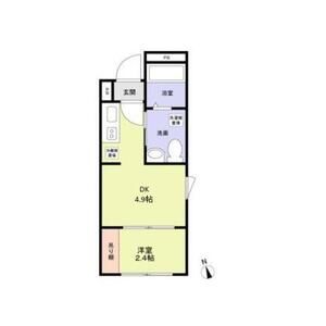 1DK 間取り図
