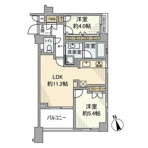 2LDK 間取り図