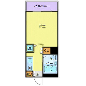 ワンルーム 間取り図