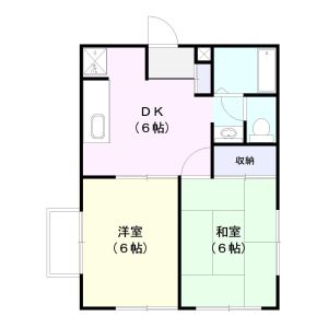 2DK 間取り図