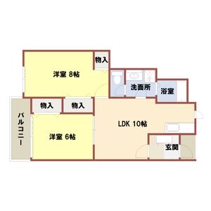 2LDK 間取り図