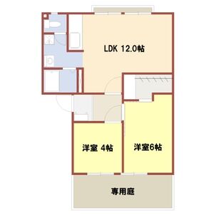 2LDK 間取り図