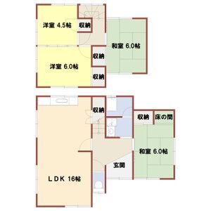 4LDK 間取り図