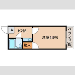 1K 間取り図