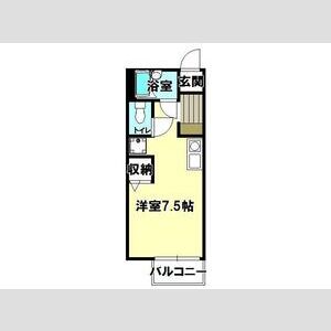 ワンルーム 間取り図