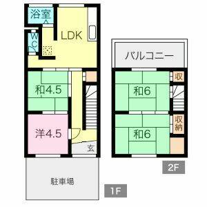 4LDK 間取り図