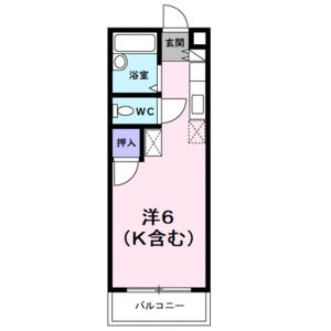 ワンルーム 間取り図