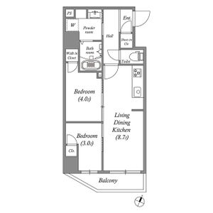 2LDK 間取り図