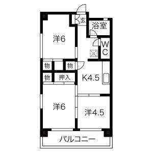 3K 間取り図