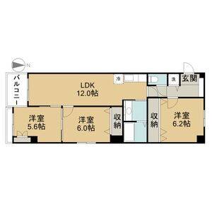 3LDK 間取り図