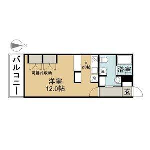 1K 間取り図