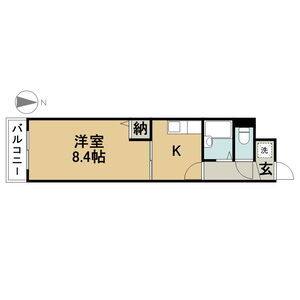 1K 間取り図