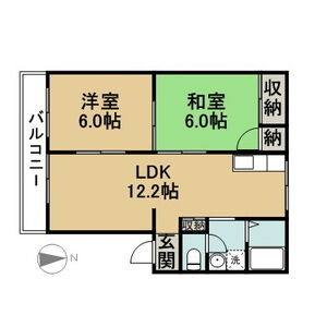 2LDK 間取り図