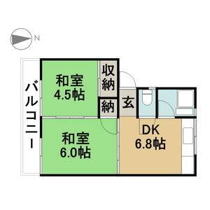 2K 間取り図