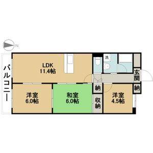 3LDK 間取り図