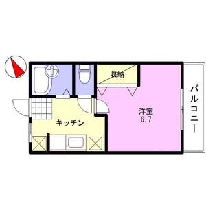 1K 間取り図