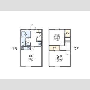 2DK 間取り図