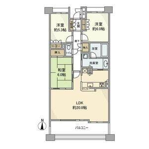 3LDK 間取り図