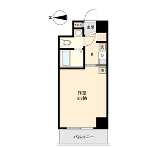 ワンルーム 間取り図