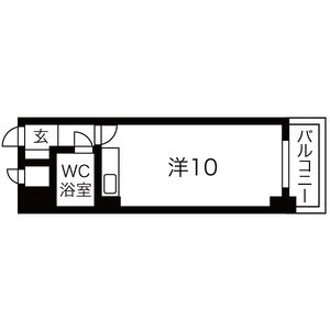 ワンルーム 間取り図