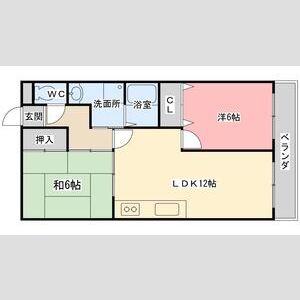2LDK 間取り図