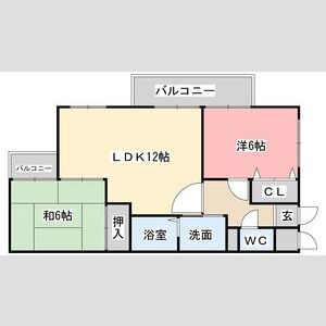 2LDK 間取り図