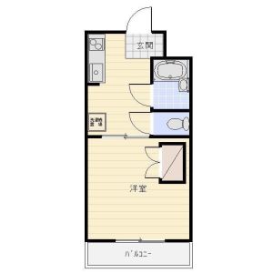 1DK 間取り図