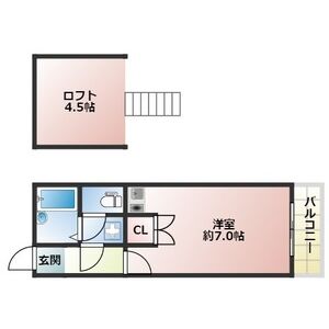 ワンルーム 間取り図