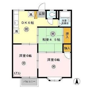 3DK 間取り図