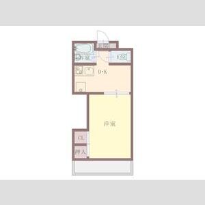 1DK 間取り図