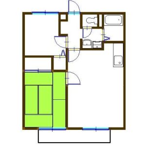 2DK 間取り図