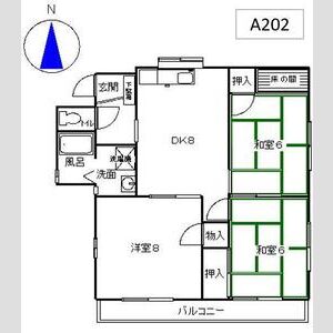 3DK 間取り図