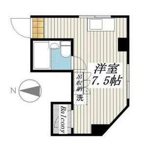 ワンルーム 間取り図