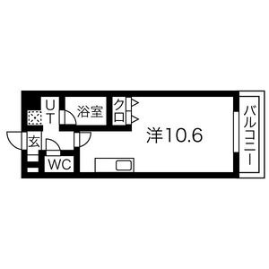 ワンルーム 間取り図