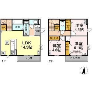3LDK 間取り図