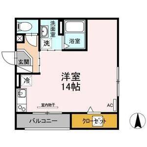 ワンルーム 間取り図