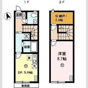1DK 間取り図