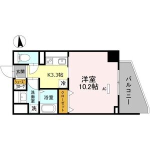 1K 間取り図