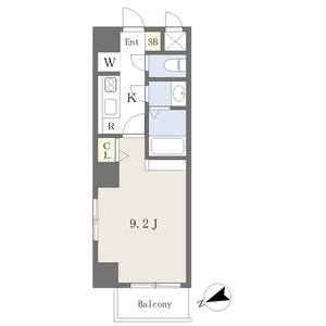 1K 間取り図