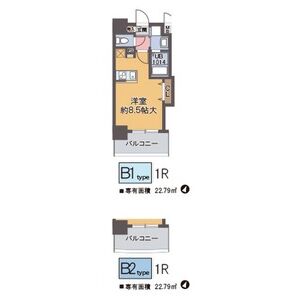 ワンルーム 間取り図