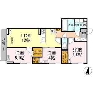 3LDK 間取り図
