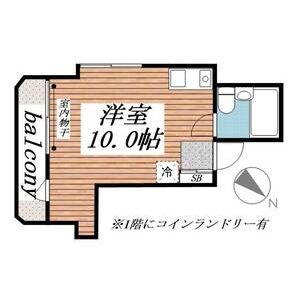 ワンルーム 間取り図