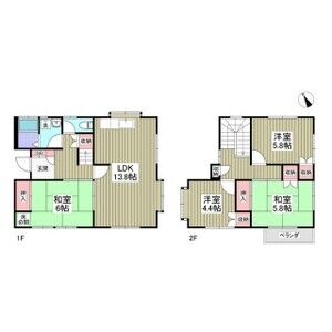 4LDK 間取り図