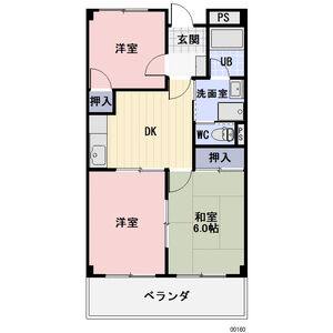 3DK 間取り図