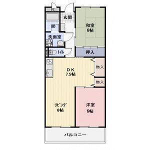2LDK 間取り図