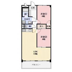 2LDK 間取り図