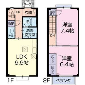 2LDK 間取り図