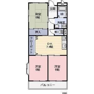 3DK 間取り図