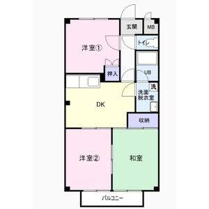 3DK 間取り図
